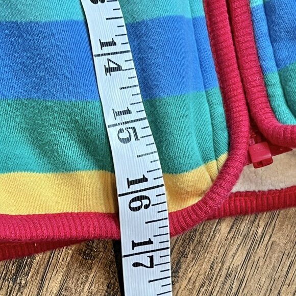 Frugi Reversible Snuggle Jacket, Rainbow Stripe 2/3 - Picture 5 of 13